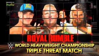 WWE Royal Rumble 2015 Match Card HD