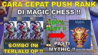 CARA CEPAT PUSH RANK DI MAGIC CHESS  2 HARI DOANG PASTI MYTHIC  COMBO MAGIC CHESS TERKUAT 2024