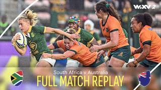 Springboks v Wallaroos in INTENSE clash  South Africa v Australia  Full Match Replay  WXV 2 2024