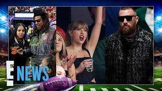 2024 Super Bowl CELEBRITIES Taylor Swift Travis Kelce Blue Ivy & More  E News
