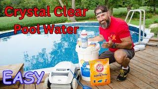 How to keep your pool water CRYSTAL CLEAR new video