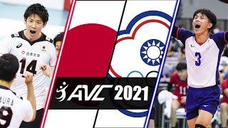 HIGHLIGHTS Japan vs  Chinese Taipei   Asian Volleyball Championship 2021