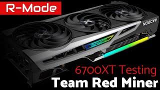 TeamRedMiner R-Mode On 6700XT