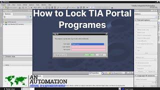 HOW TO LOCK UNLOCK TIA PORTAL PROGRAMME WITH USERNAME PASSWORD  TIA PORTAL SECURITY