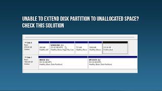 How to solve - unable to extend partition volume to unallocated space.