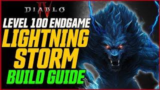 MELT BOSSES Endgame Lightning Storm Druid Build Guide Level 90-100  Diablo 4 Lycanvolt 3.0