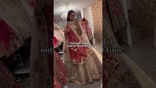 Bridal outfit of Dreams  #rimpleandharpreet #indianbride #indianwedding #bridallehenga #gujarati
