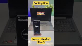 Booting Time Of Lenovo IdeaPad Slim 3 Ryzen 5 7520u Laptop #lenovo #shorts