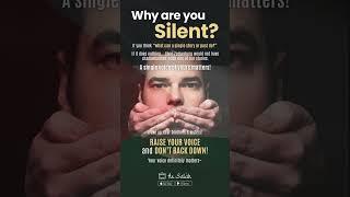 Why are you silent? Its time to speak up and stand up for the oppressed. EVERY EFFORT MATTERS