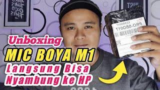 Unboxing Mic Boya M1 Lavalier Microphone Mic Murah untuk Youtuber Pemula