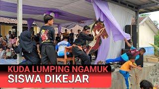 Serem.. KUDA LUMPING NGAMUK KEJAR SISWA YANG MENGGANGGUNYA