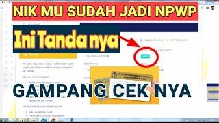 INI TANDA NIK SUDAH JADI NPWP DI DJP ONLINE