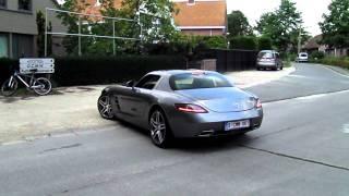 Mercedes SLS AMG Loud acceleration + small backfire HD