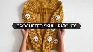 Making Crocheted Skull Patches