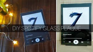 DIY SPOTIFY GLASS ALBUM COVER  DIY SPOTIFY GLASS PLAQUE  BLACK SWAN ALBUM COVER