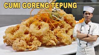 Cumi goreng tepung style restaurant  ala nanang kitchen