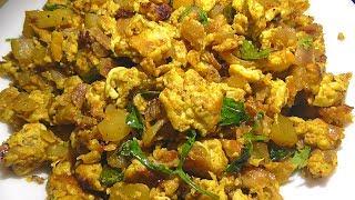 Aloo egg  bhurjiఆలూ ఎగ్ బుర్జీ ఎప్పుడైనా చేసారా? సూపర్ గా ఉంటుందిsimple egg bhurji recipe