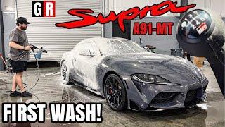 First Wash Toyota A91-MT Supra  Satisfying Car Detailing Transformation  ASMR
