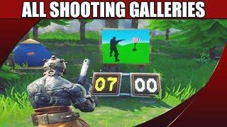 All Shooting Galleries Locations Guide - Fortnite Season 7 Challenge