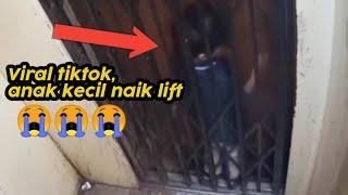 VIRAL TIKTOK  ANAK KECIL KEJEPIT LIFT DI INDIA