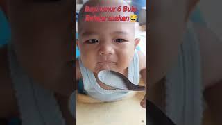 Bayi 6 Bula Belajar Makan