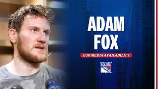 NYR vs FLA Adam Fox Postgame Media Availability  May 30 2024