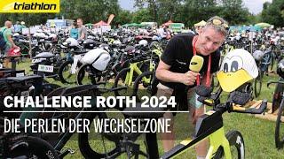 Neues Material und schönes Design die Perlen der Wechselzone  Challenge Roth 2024