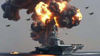 TodayJune 14Russia brutally blew up Ukraines largest aircraft carrier carrying 340 fuel trucks.