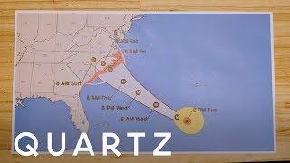 How to read a hurricane map to track a hurricane path