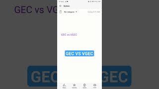 GEC VS VGEC