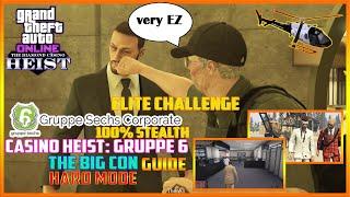 GTA 0nline The Diamond Casino Heist Big Con Gruppe Sechs 100% Stealth Elite Challenge Artwork Guide