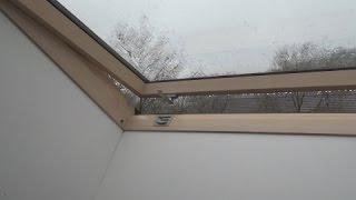 Rain On Roof Window Sounds For Sleeping Relaxing  Glass Skylight Water Drops Downpour Ambience