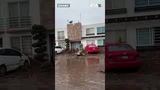 Río de San Martín en #Chalco se desborda así amanece #Edomex  #aztecanoticias #hechos