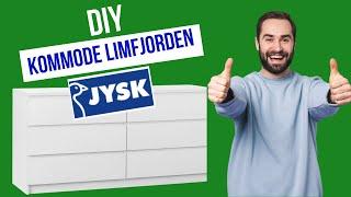 8.36  SamlingAssemble #JYSK Kommode #LIMFJORDEN 3+3 skuffer hvid  CHEST OF DRAWERS 3+3 white