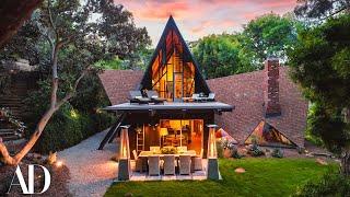 Inside an Abstract A-Frame Home in the Woods  Unique Spaces  Architectural Digest