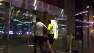 Lady too drunk to walk after party in Vegas