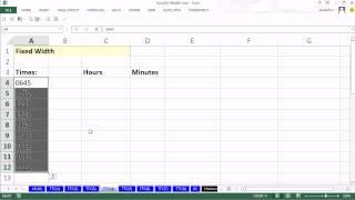 Highline Excel 2013 Class Video 38 Excel Text To Columns To Split or Convert Data 7 Examples