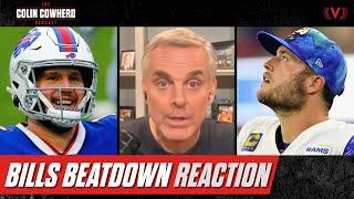 Reaction to Buffalo Bills blowout win over Los Angeles Rams in NFL opener  Colin Cowherd Podcast