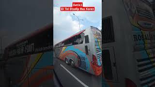 Suasana Jalan Tol di area lingkar luar Jakarta 2024