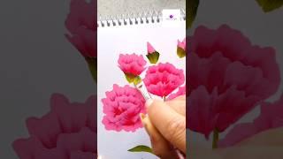 Pink Carnations flower painting #flowerpainting #artwork #viral #wocol