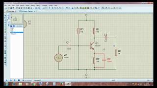 RC Coupled amplifier....PROTEUS SIMULATION