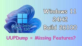 Windows 11 24H2 Build 261000.1 Fresh ISO Install Guide  What’s Missing?