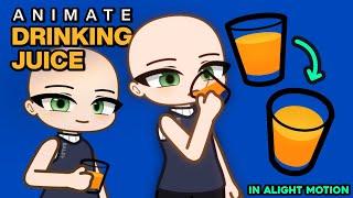 How to Animate Juice and a Character Drinking Juice in Alight Motion