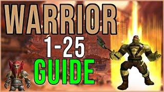 WHAT RUNES? Beginner Warrior 1-25 Leveling Guide SoD WoW