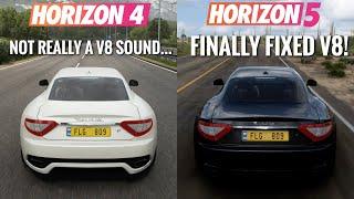 100+ Forza Horizon 5 vs Forza Horizon 4 SOUNDS COMPARISON STOCK ENGINES