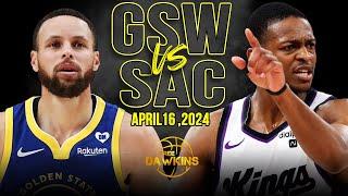 Golden State Warriors vs Sacramento Kings Full Game Highlights  2024 Play-In  FreeDawkins