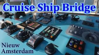 Cruise ship bridge tour on Nieuw Amsterdam