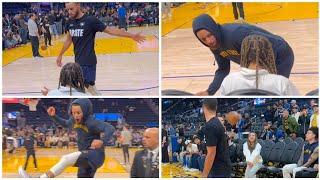 This Moment between Steph Curry and Riley Curry ️