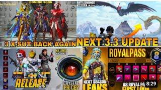 Bgmi Next Mythic Forge leaks  Bgmi New X-Suit Carnival  New Season Tier Rewards in bgmi