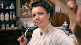 The Hair Parlour  ASMR Roleplay Edwardian Era haircut brushing shampoo scalp exam & massage